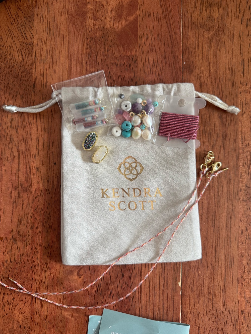 Kendra Scott Ellie BRC DIY bracelet kit- gold iridescent drusy